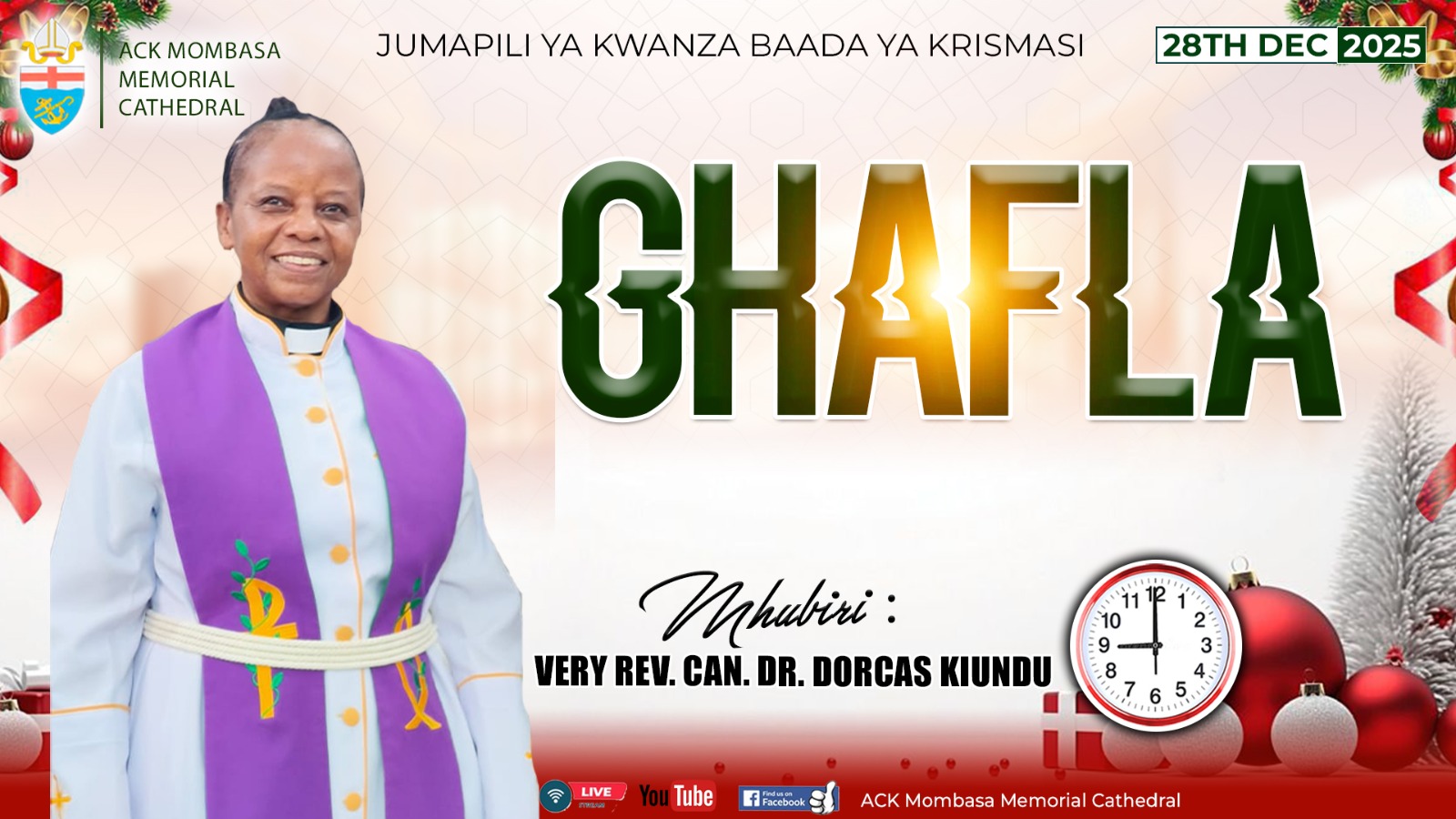 SERVICE SERMON: GHAFLA